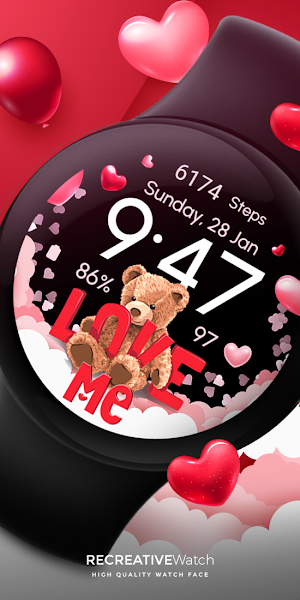 Valentine's Day Teddy - Watch Screenshot 0
