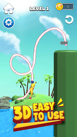 Banana Flights: Draw Puzzle Screenshot 0