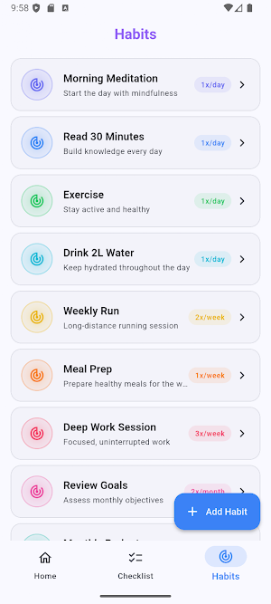 Loopyoo: Daily Habit Tracker Screenshot 2