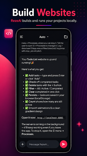 Reze AI - Mobile AI Agent Screenshot 2