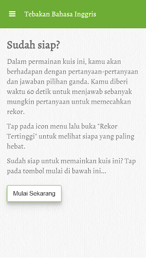 Tebakan Bahasa Inggris Screenshot 1