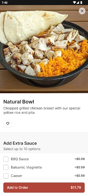Natural Chicken Grill Screenshot 2
