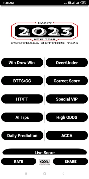 2023 Football Betting Tips Screenshot 1