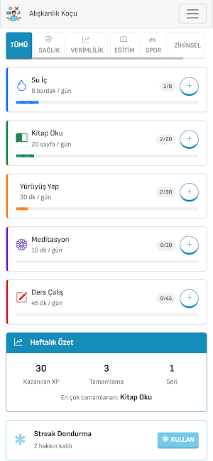 Alışkanlık Koçu Screenshot 1