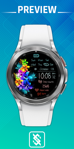 BFF3-Neon Art Colorful Flower Screenshot 0