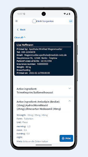 samedi patient Screenshot 2