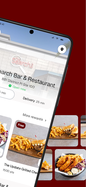 The Search Bar & Restaurant Screenshot 1