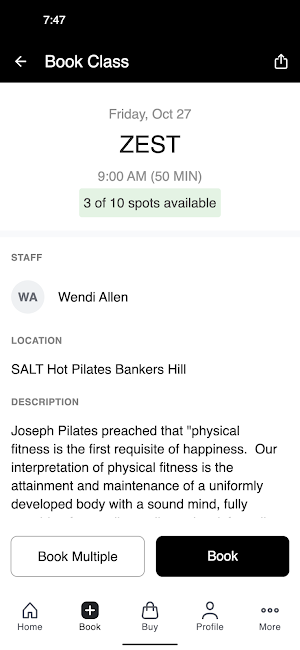 Salt Hot Pilates Screenshot 2