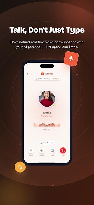 TalkMate: AI Chat & Voice Screenshot 1