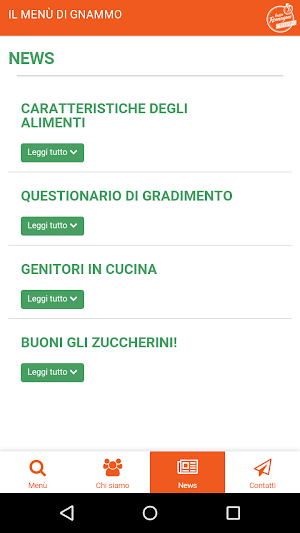 Bassa Romagna Catering Menu Screenshot 2