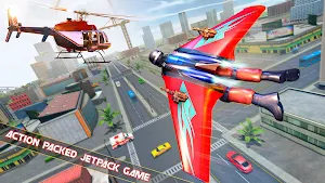 Flying Jetpack Hero Crime 3D Fighter Simulator Screenshot 0