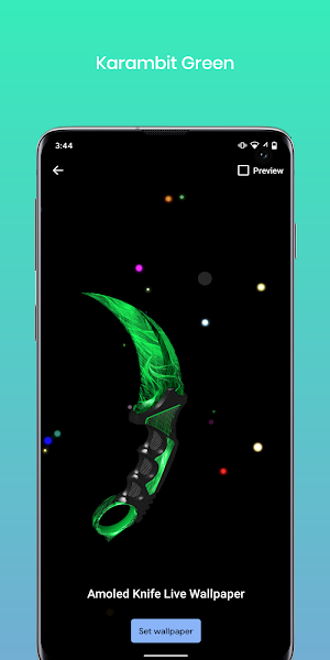 Amoled Knives 3D Live Wallpaper Screenshot 3