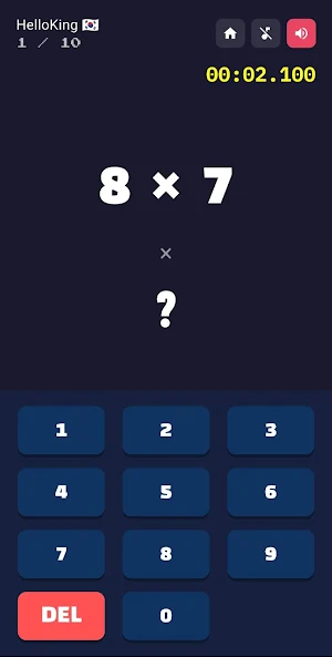 9x9 King - Multiplication Rank Screenshot 1