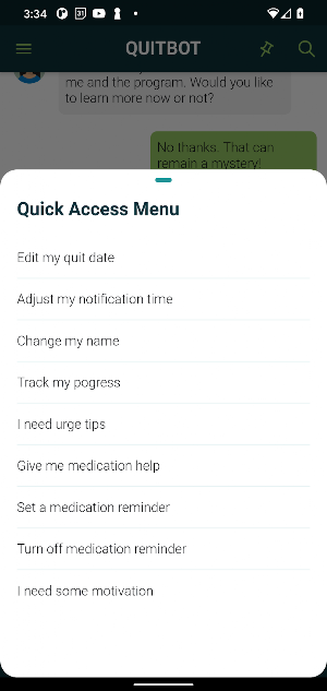 QuitBot Screenshot 1
