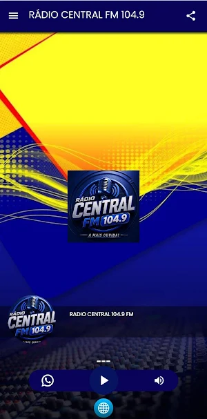 Rádio Central Fm 104.9 Screenshot 0