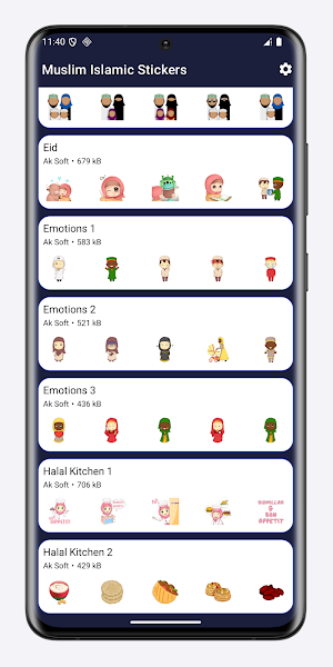 Muslim Islamic Stickers Screenshot 3