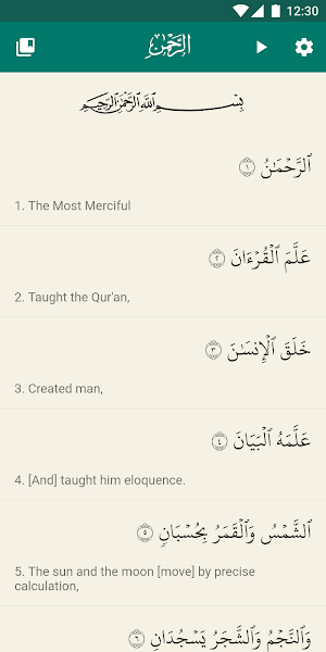 Surah Ar-Rahman with Translation & Audio Screenshot 0