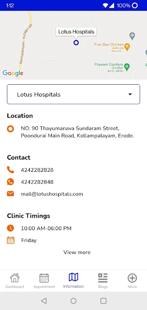 Lotus Hospitals Screenshot 2