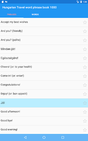 Hungarian Travel word phrase book 1000 Screenshot 3