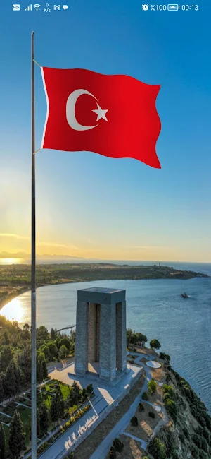 Türk Bayrağı 3D - Canlı Duvar Screenshot 0