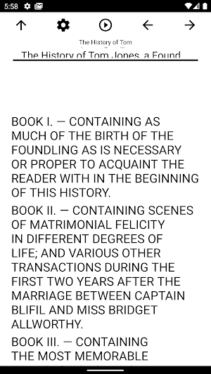 Book, The History of Tom Jones, a Foundling Screenshot 0