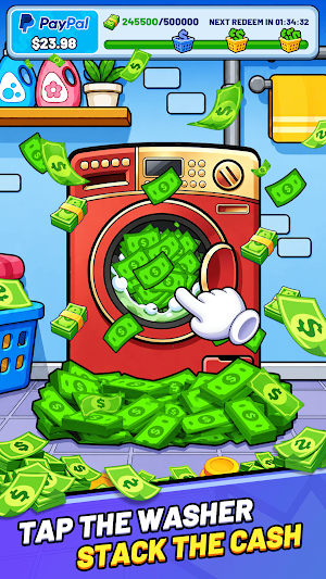 Cash Tap Washer: Earn Money Screenshot 0