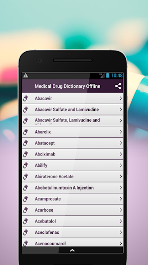 Medical Drug Dictionary Offline Screenshot 1