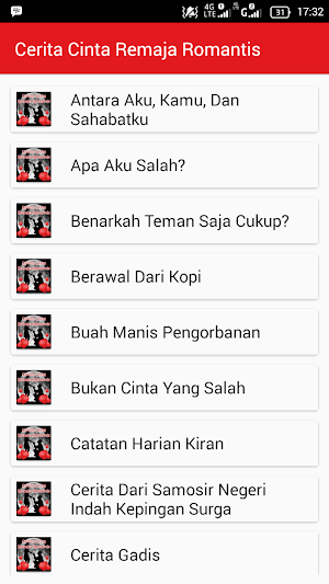 Cerita Cinta Remaja Romantis Screenshot 0