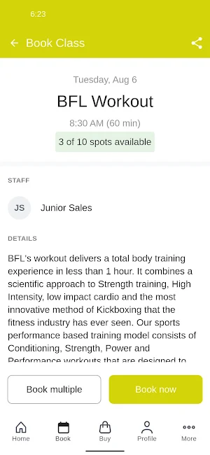 Belfort Fitness Lifestyle Screenshot 2