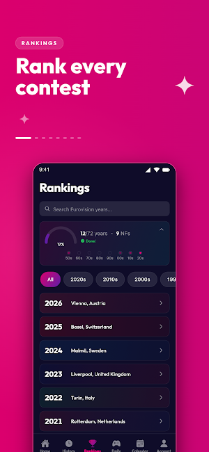Douze: Fan Rankings Screenshot 0