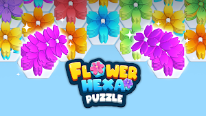 Flower Hexa Puzzle Offline 3D Screenshot 0