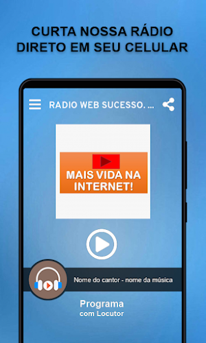 Rádio Web Sucesso. Mais vida na Web Screenshot 0