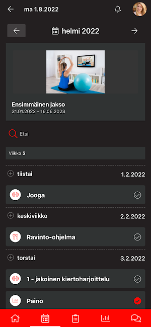 Valmentajasi Screenshot 2