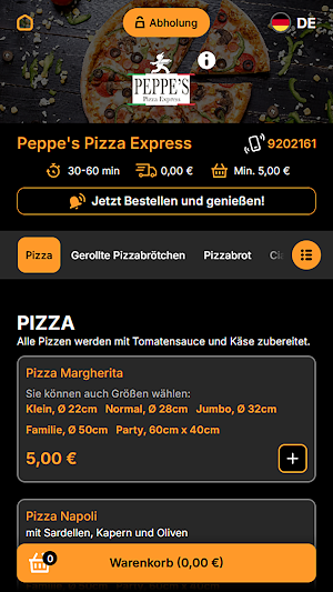 Peppe's Pizza Herzebrock Screenshot 2
