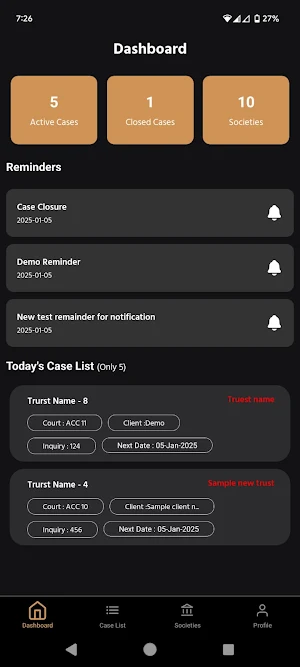 VRMS LAW DAIRY Screenshot 1