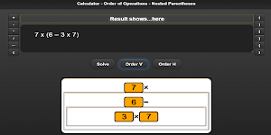 Calculator Parentheses - Order of Operations Screenshot 1