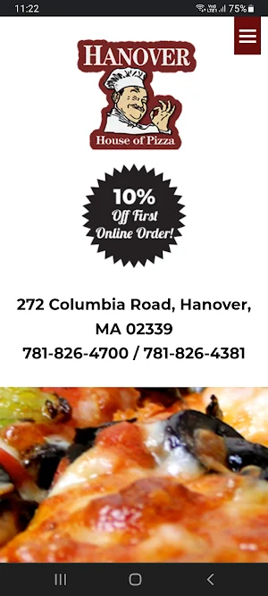 Hanover House of Pizza Screenshot 2