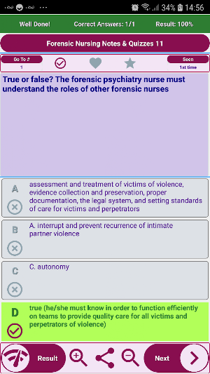 Forensic nursing  Exam Review concepts and quizzes Screenshot 2