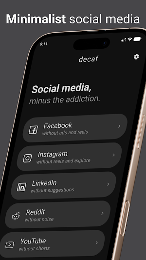 decaf: Hide AI, Reels, Shorts Screenshot 0