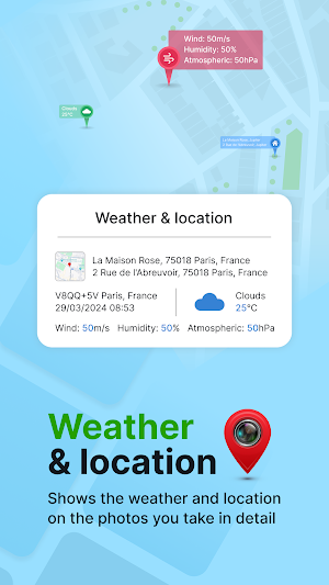 GPS Geotag Photos & Camera Map Screenshot 1
