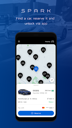 SPARK car sharing Screenshot 2