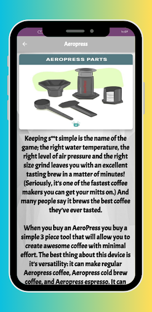 Coffee preparation methods Screenshot 3