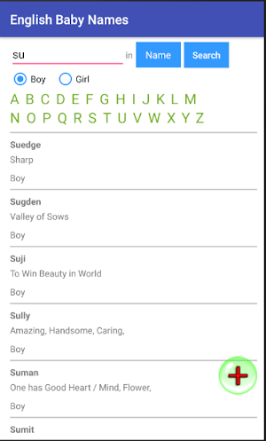 English Baby Names and Meanings 15000+ Screenshot 2