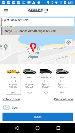 Saint Lucia Shuttle Screenshot 1