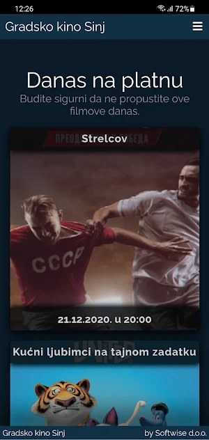 Gradsko kino Sinj Screenshot 1