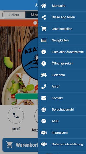 Azad-Grill Screenshot 2