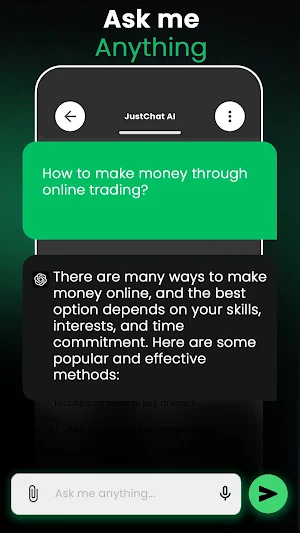 JustChat: Chatbot AI Assistant Screenshot 1