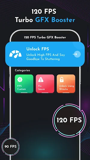 120 FPS Turbo GFX Booster Screenshot 0