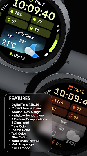 PRADO 94 Weather Watch Face Screenshot 2