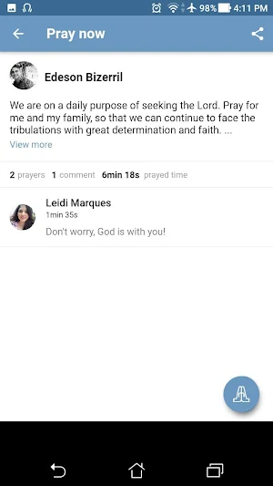Pray More: your social network for daily prayer Screenshot 3